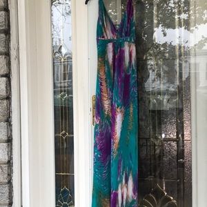 Vibrant in motion maxi dress